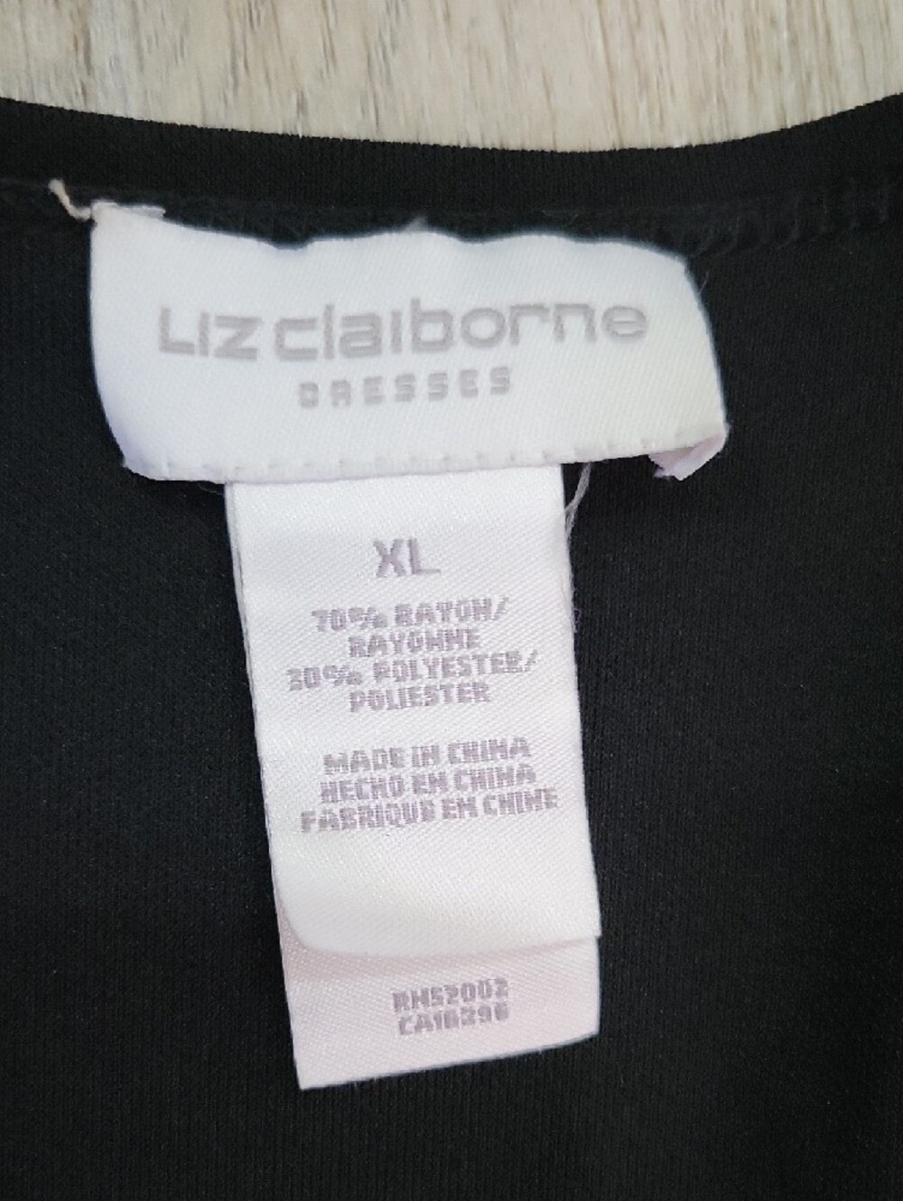 Liz Claiborne Black Short-Sleeve Maxi Dress - Picture 2 of 2